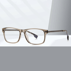 Occhiali <span class=keywords><strong>da</strong></span> Lettura Unisex HBK con Montatura Quadrata Completa, Stile Retrò, Ultra-Leggeri, Lenti Piatte TR, Aste in Acetato, Stile Streetwear - Product Image 2
