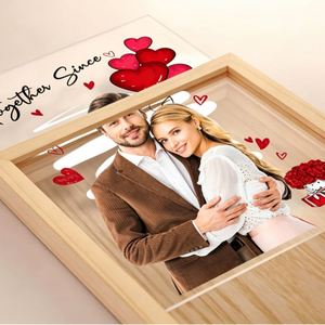 Modern <b>Double</b> Transparent <b>Photo</b> <b>Frames</b> Custom UV Printing Logo Fashion Couple Home Decor Ornament - Product Image 1