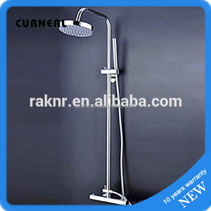 <span class=keywords><strong>Grifo</strong></span> de ducha Rozinsanitary termostático de estilo redondo de 8 pulgadas, conjunto de columna de ducha <span class=keywords><strong>con</strong></span> ducha de mano - Product Image 2
