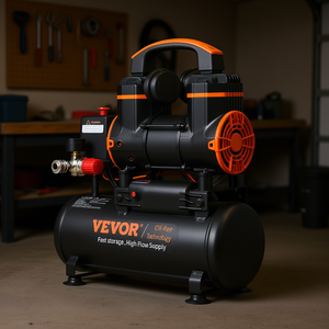 Compresor de Aire Vevor de 2.1 Galones Sin Aceite, 900W, 12V, Ultra Silencioso para Uso en Vehículos - Product Image 2