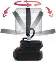 Projecteur LED portable sans fil rechargeable pour garage, extérieur, camping, réparation en usine, lampe de travail d'urgence