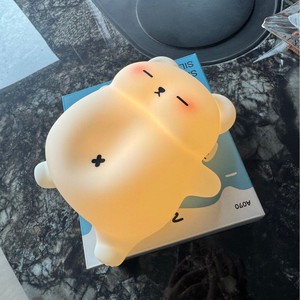 Veilleuse en silicone Ourson Ronfleur, lumière chaude, contrôle tactile, rechargeable USB, lampe de chevet en forme de lapin - Product Image 1