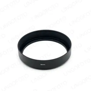 95毫米金属镜头遮光罩适用于 Samyang 500毫米 F/6.3 镜子 Tele Reflex Lens 20毫米 LC4441 黑色