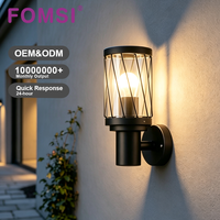 Lampe étanche FOMSI IP44, luminaire mural extérieur en acier inoxydable, montage en surface, lampe murale de jardin LED, AC220-240V