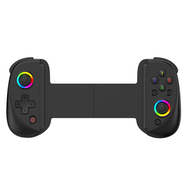 2026 New D8 Telescopic Mobile Phone Gamepad RGB Light BT Wireless Controller Stretchable Joystick for Android iPhone Switch PS4