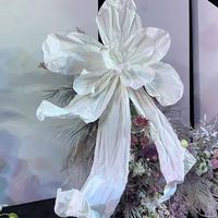 Bunga Mawar Kertas untuk Dekorasi Jendela, Latar Belakang Pernikahan, Instalasi Seni Kertas Skala Besar, Bunga Buatan yang Menyerupai Asli, Buatan Tangan