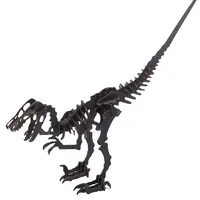 Velociraptor 3D de dinosaurio, modelo de esqueleto, rompecabezas de papel 3d, juego, Arte y manualidades, último