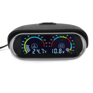 Nouveau Compteur Horizontal LCD Deux-en-Un Coloré de Température de l'Eau et de Tension Modèle ZC-241018-79 pour Camions et Véhicules - Product Image 6