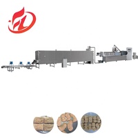 Mesin Ekstruder Kedelai untuk Produksi Tekstur Protein Kedelai (TVP), Potongan Kedelai, dan Nugget Kedelai, Dilengkapi Pompa, Motor, dan Bantalan Berkualitas Tinggi