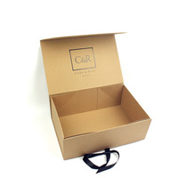 Boîtes cadeaux personnalisées en carton rigide, boîte magnétique, emballage de luxe, pliage avec couvercle rabattable, ruban