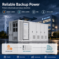 Système de stockage d'énergie (BESS) LiFePO4 hors réseau de 2 MWh avec PCS de 1000 kW et refroidissement liquide pour les projets de soutien au réseau