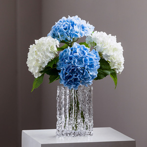 Flores de hortensia artificiales Dream Castle, ramo de flores de seda de cabezal grande para decoración del hogar y bodas - Product Image 4