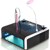 Nouvel Arrivage Moteur Brushless Sans Fil Portable Pro 5 en 1 UV LED Lampe à Ongles Lime à Ongles Électrique en Acrylique Perceuse Meuleuse