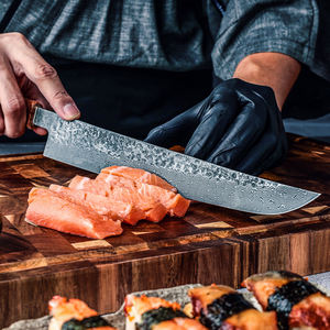 Grandsharp profesyonel 10.6 "japon 110 katmanları şam çelik mutfak bıçağı Sashimi sakiknives bıçaklar katılaşmış ahşap kolu - Product Image 2