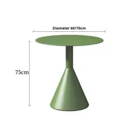 Ensemble de table et chaises en métal d'extérieur pour salon de thé, cour, jardin en plein air, design minimaliste moderne, une table et quatre chaises