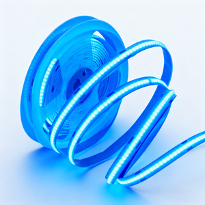 Tira de <span class=keywords><strong>LED</strong></span> COB de 320 LEDs/M, 12V, 24V, 3000K, <span class=keywords><strong>blanco</strong></span>, azul, rojo, verde, CRI90 + <span class=keywords><strong>cinta</strong></span> Flexible regulable para iluminación comercial de armario doméstico - Product Image 1