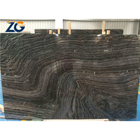 ZGSTONE Carrelage mural en marbre noir zèbre argenté moderne, grand format, poli, pour salle de bain d'hôtel, sol durable