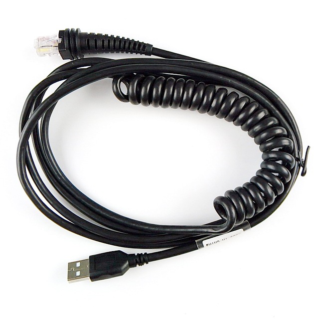 Coiled BarCode Scanner USB Spiral Cable 3M(10ft) For Honeywell HHP 1900g Hyperion 1300g Xenon 1900 1902 Voyager 1250g 1200g