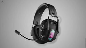 Auriculares plegables <span class=keywords><strong>SOMIC</strong></span> G810 inalámbricos 2,4G BT V5.3 baja latencia para PC PS4 PS5 portátil con micrófono incorporado - Product Image 6