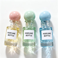 Botellas de Perfume de Vidrio Vacías de Diseño Redondo de Alta Calidad, 30ml 50ml 100ml, Forma Cilíndrica, con Pulverizador y Bomba