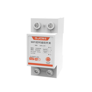 QJC WiFi <b>Remote</b> Control <b>Switch</b> 220V 63A Smart Home Timer With Tuya App For <b>Lighting</b> Pump Control - Product Image 1