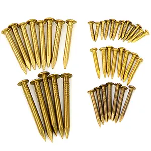 Brass Nails Tacks 2.8 x 55mm for Pictures Wooden Boxes Household Accessories Antique Brass Brad Nail DIY Decorative