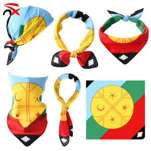 Produits pour les fans de football haïtiens 2026, écharpe en coton <span class=keywords><strong>100</strong></span>% avec drapeau haïtien, bandanas, drapeaux nationaux personnalisés, foulard - Product Image 5