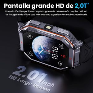 Reloj Inteligente EDS KR92 con GPS y Camuflaje, Más de 100 Modos Deportivos, Llamadas por Bluetooth, Reloj Inteligente de Fitness, Brújula, Asistente de Voz GPT, Linterna LED - Product Image 4