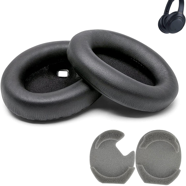 D3179 Memory Foam Sponge Leather Pu Replacement Gel Ear Pads Cushion Earpads for WH-1000XM4 headphone
