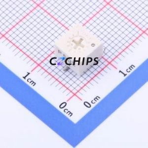 Résistance/potentiomètre réglable SMD 3361P-1-502, 6,9x7 mm (Résistance : 5 kOhm) (Précision : 10 %) - Product Image 1