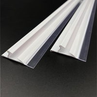 Porte-étiquettes PVC pour rayonnages de supermarché, bande de données d'affichage de prix