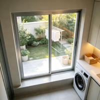 Fenêtre coulissante en aluminium économique pour la vente en gros, simple ou double vitrage, pour projets de rénovation de maison à petit budget