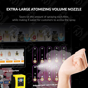 ZXVENDING 10 Buttons Wall-<b>mounted</b> Automatic Banknotes Coin Operated Credit Card Perfume <b>Spraying</b> Vending Machine Version 1.0 - Product Image 5