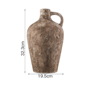 Nouveauté, vase rétro en céramique d'argile rustique antique de style nordique vintage, décoration de ferme - Product Image 6