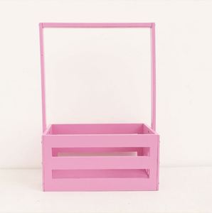 Diy Wooden Basket With Handle Clothing <b>Box</b> Toy Storage Rack - Product Image 3