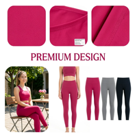 Tissu en maille 100% polyester 80GSM 180cm rose magenta uni, doux et extensible, pour t-shirts, robes, vêtements de sport et tenues actives