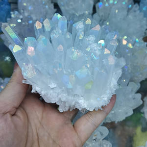 Cluster de Cristal Natural Aura Angel Aura, Cluster de Cristal Branco para Decoração - Product Image 3