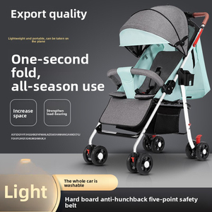 Cochecito de Bebé 3 en 1 Ligero para Niños Pequeños: Plegable, Asiento Reclinable, Cochecito de 4 Ruedas - Product Image 5