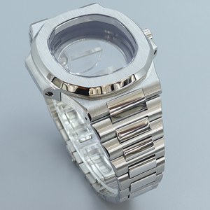 Boîtier de montre de luxe carré 40 mm en acier pour plongeur, verre saphir, 20 ATM, pour mouvements NH35 NH36 NH38, style <span class=keywords><strong>NAUTILUS</strong></span>, pièces de montre - Product Image 4