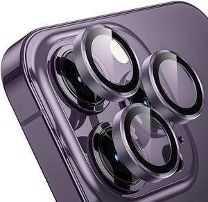 Pour iPhone 14 Pro Max Ring Protecteur d'<span class=keywords><strong>objectif</strong></span> de caméra avec outils de suppression Texture CD Résistance aux chocs - Product Image 3