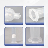 Seringue en plastique PP de type US2 SZF DBS-US2-PP-03 avec service de découpe pour le moulage par injection, la distribution d'adhésif époxy