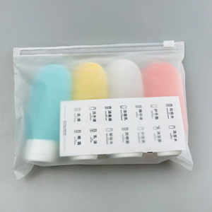 Ensemble de flacons de voyage rechargeables de 60 ml pour cosmétiques, shampoing, démaquillant, tubes souples compressibles, contenants vides, portables, pour l'extérieur - Product Image 4