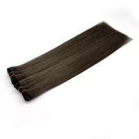 Extensions de trame de cheveux humains Remy, Double cuticule de luxe 12a ombré faites Machine