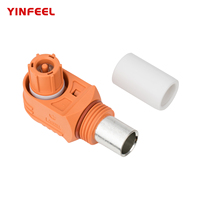 Connecteur de stockage d'énergie 200A/250A/300A DC traversant mur et panneau, borne de connexion rapide IP67 pour armoires de batteries à énergie nouvelle