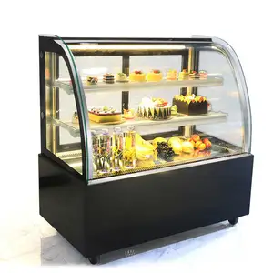 Refrigerador da exposição do bolo, refrigerador da mostra da padaria, equipamento comercial do refrigerador