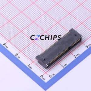 PCI-E-H40-52P PCI/PCIe Connector SMD,P=0.8mm Connector mPCI-E 52P 36P Horizontal Mount - Product Image 2