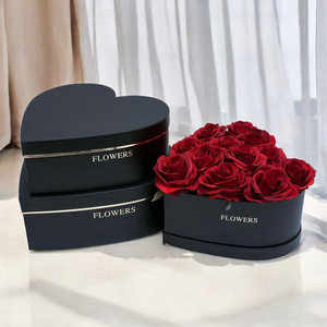 Bán Buôn Hình Trái Tim Hộp Hoa Rỗng Bó Hoa Quà Tặng Bao Bì Cứng Nhắc Tráng Giấy In <span class=keywords><strong>Offset</strong></span> - Product Image 1