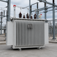 Transformateur de puissance triphasé immergé dans l'huile S11, entrée 11 kV, sortie 400 V, bobine à trois enroulements