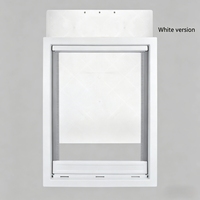 Puerta Moderna para Perros Grandes de ABS Rectangular, Resistente a la Intemperie, para Perros Medianos y Grandes como Golden Retriever y Pastor Alemán