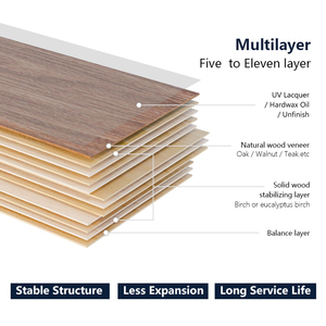 Parquet contrecollé AVANTIMORA EN13501 multicouche 9 couches, laqué UV, qualité AB, système de pose silencieuse, 14 mm, chêne chevron, pour maison de luxe - Product Image 4